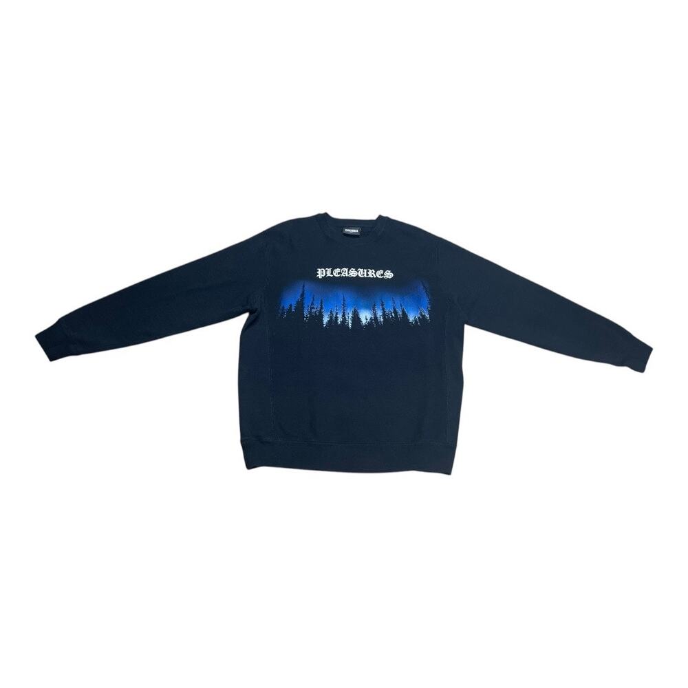 Pleasures Black Forest Crew Neck Sweatshirt XL - Picture 3 of 6